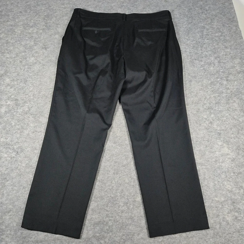 PGA Tour Mens Black Performance Flat Front Golf Pants 38x30